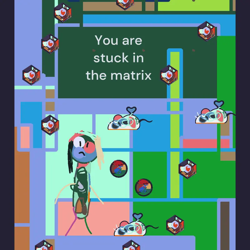 STUCK IN THE MATRIX by @kharaba
