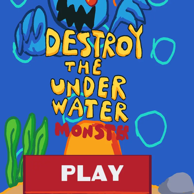 Destroy the underwater monster by @el_sonic_insano
