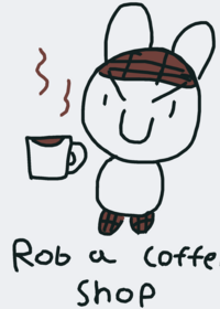 rob a coffee shop as barney
