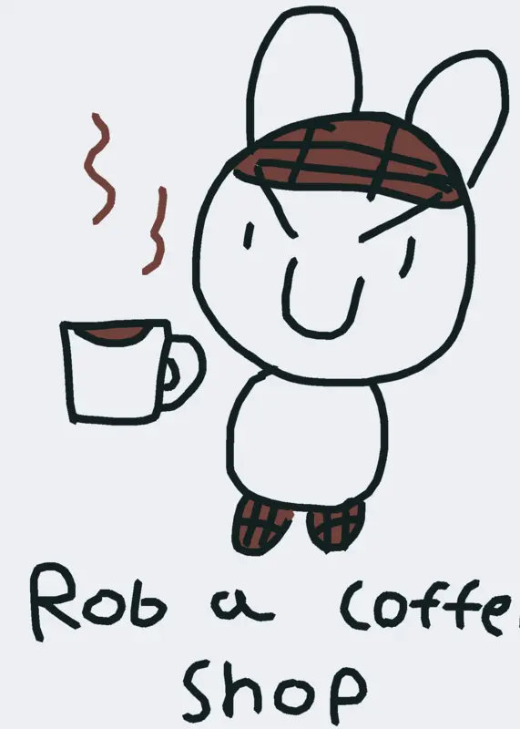 rob a coffee shop as barney by @TangoLieksTacos