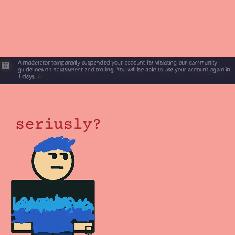 i got banned by @Epic_user9846