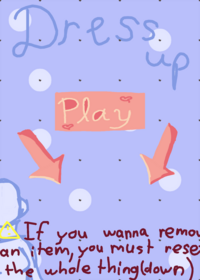 First attempt in dress up game,