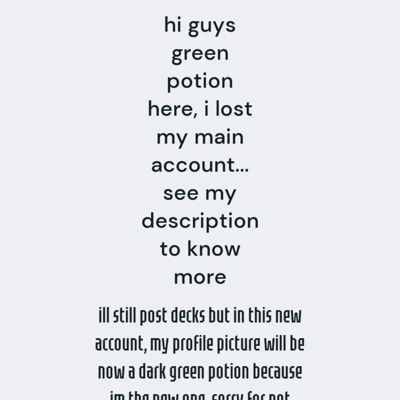 im in a new account now guys.. by @the_lost_green_potion