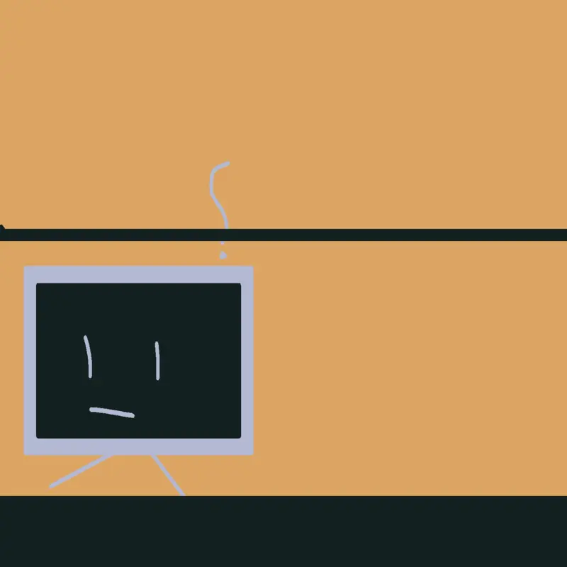 The TV getting crushed by @gnome1