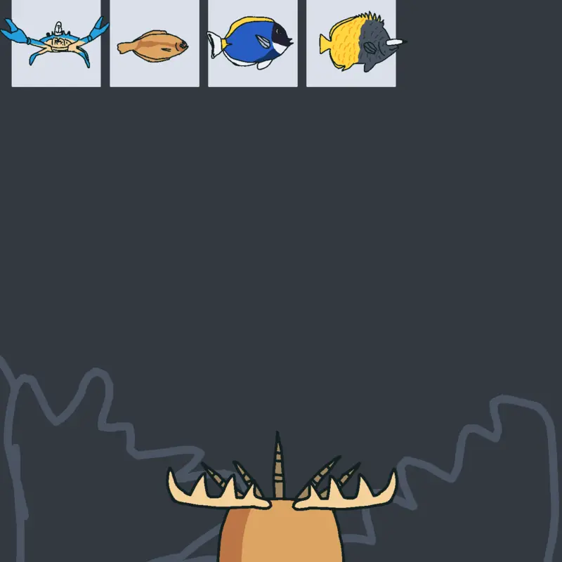 Giant fish worm monster by @GijsOuO