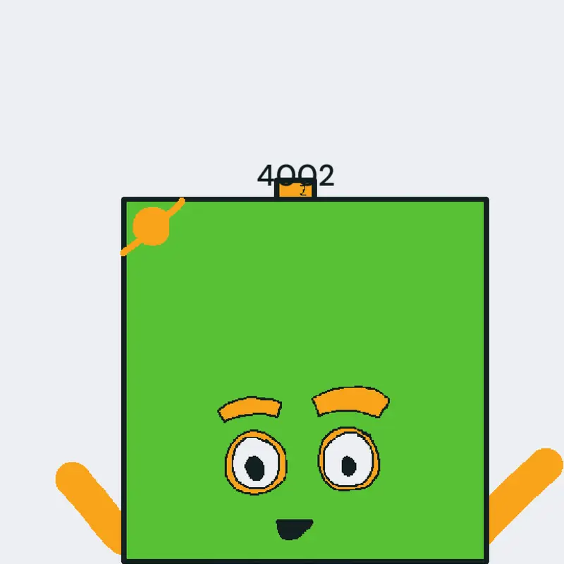 4002 Numberblocks orange blocks by @CaCaStudio11