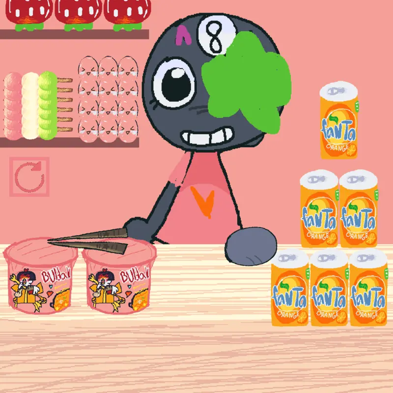 Pinkorangewhite the ball mouse mukbang by @Pinkorangewhite