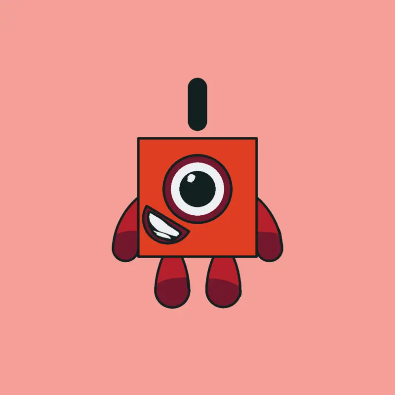 A perfect numberblocks 1 by @Itsvennar2