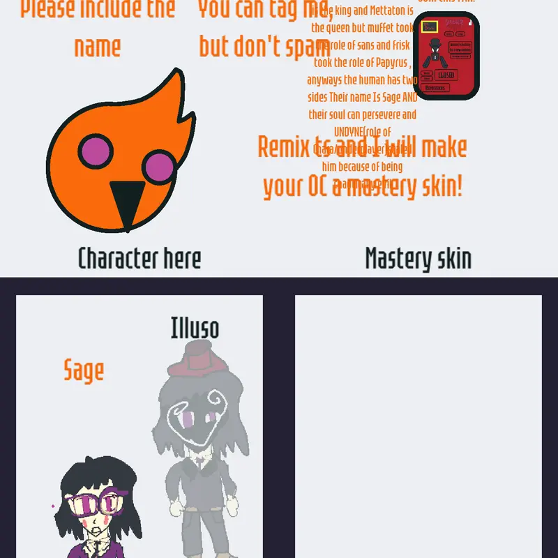 My Undertale au Oc by @noobtubby1234