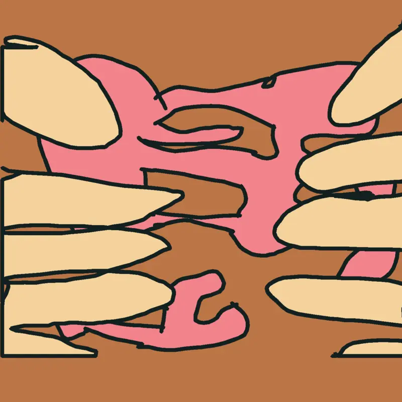 To stretch or tear a piece of chewing gu by @ProFutbol