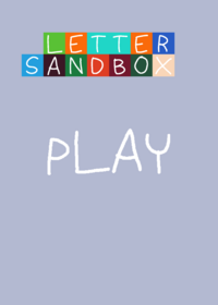 Letter sandbox