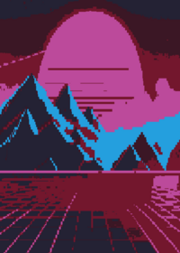 Synthwave Car Driving.