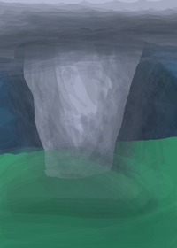 i tried to make a tornado art