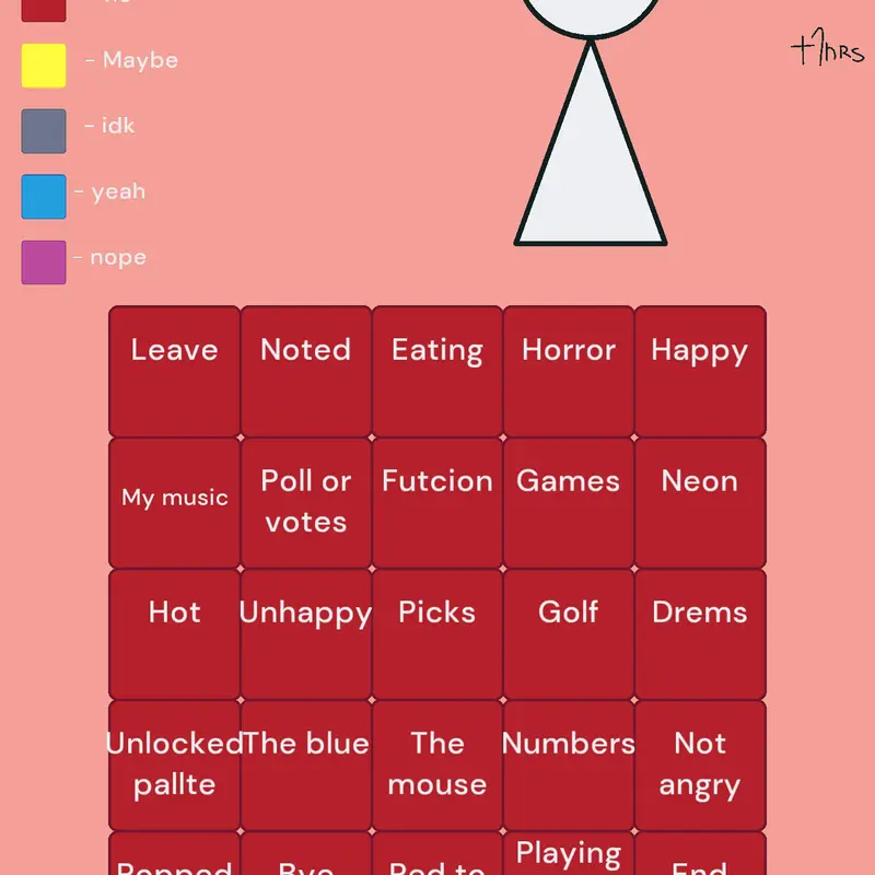 Oc bingo by @ThallytaMonteiro