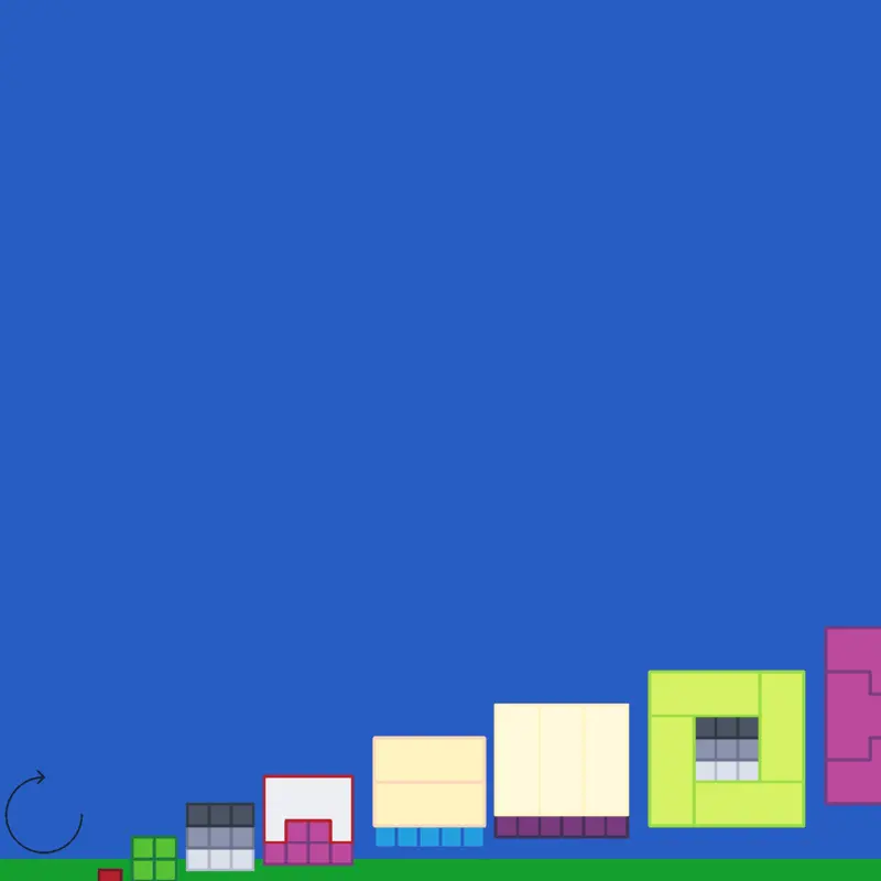 Numberblocks sandbox Square club by @numberblocksfanargam