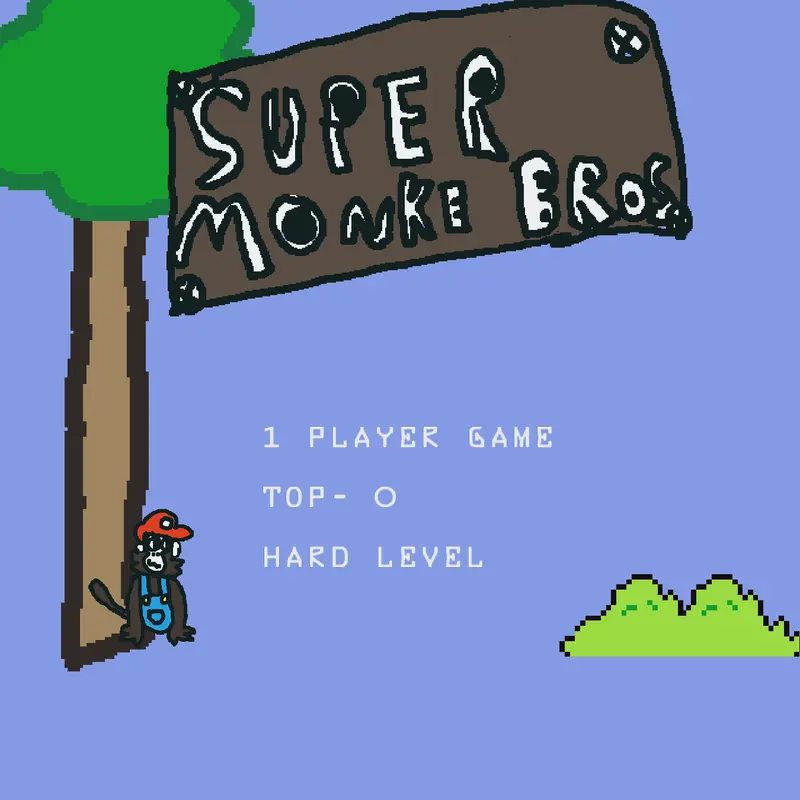 Super monke bros by @bluejuice