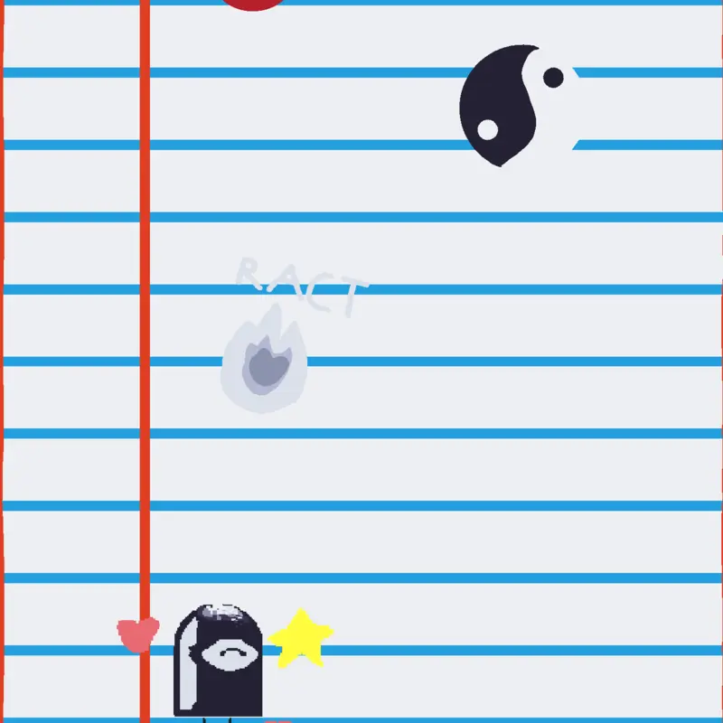 Paper background with stickers by @Jaydenzeng