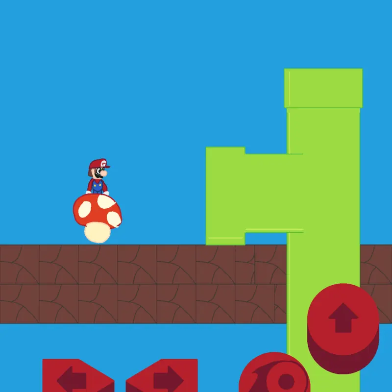 mario bros world 1-2 by @pixeldows98
