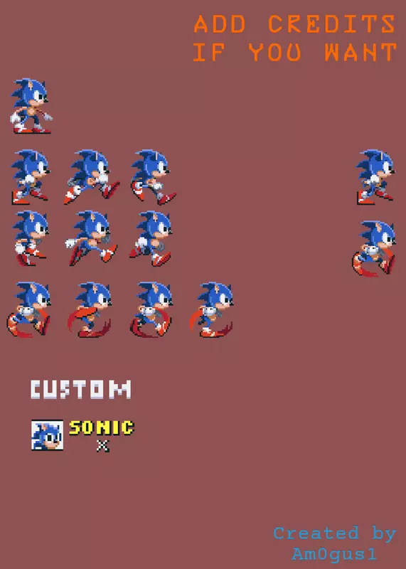 Sonic prototype sprites by @am0gus1