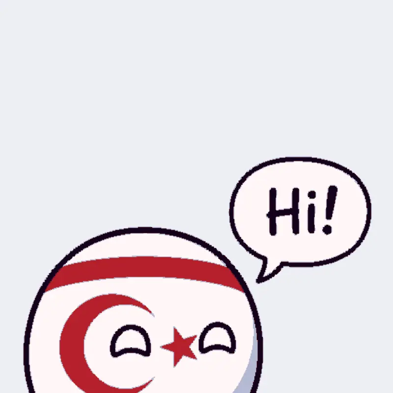 Hi! I am Northern Cyprus the Countryball by @YourLocalNorthernCyprus