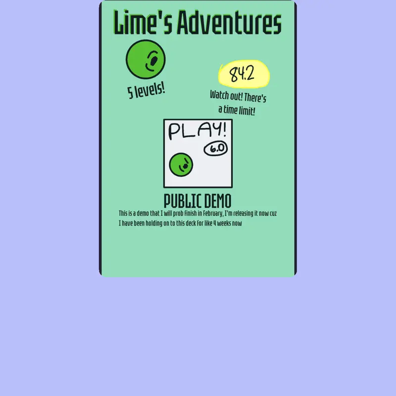 Game by @TheRealLimeGuy