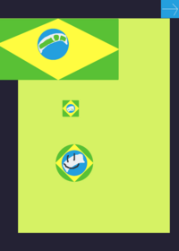 Brazil game country ball