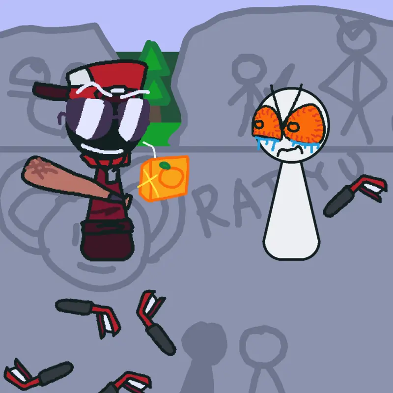 He always drinks his juice >:( by @Rusnoobking3