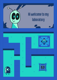 In Blurie's laboratory (maze game)