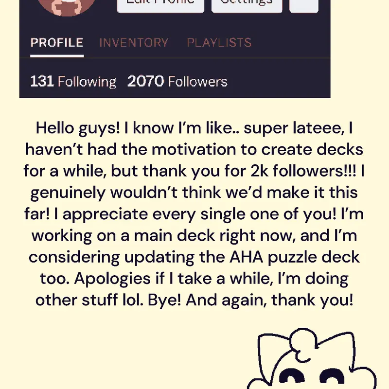 2k followers by @GalaxyCat__Official3
