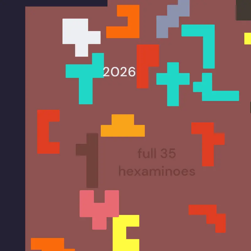 Hexaminoes by @GameMoy7
