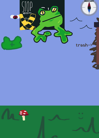 play with a frog!