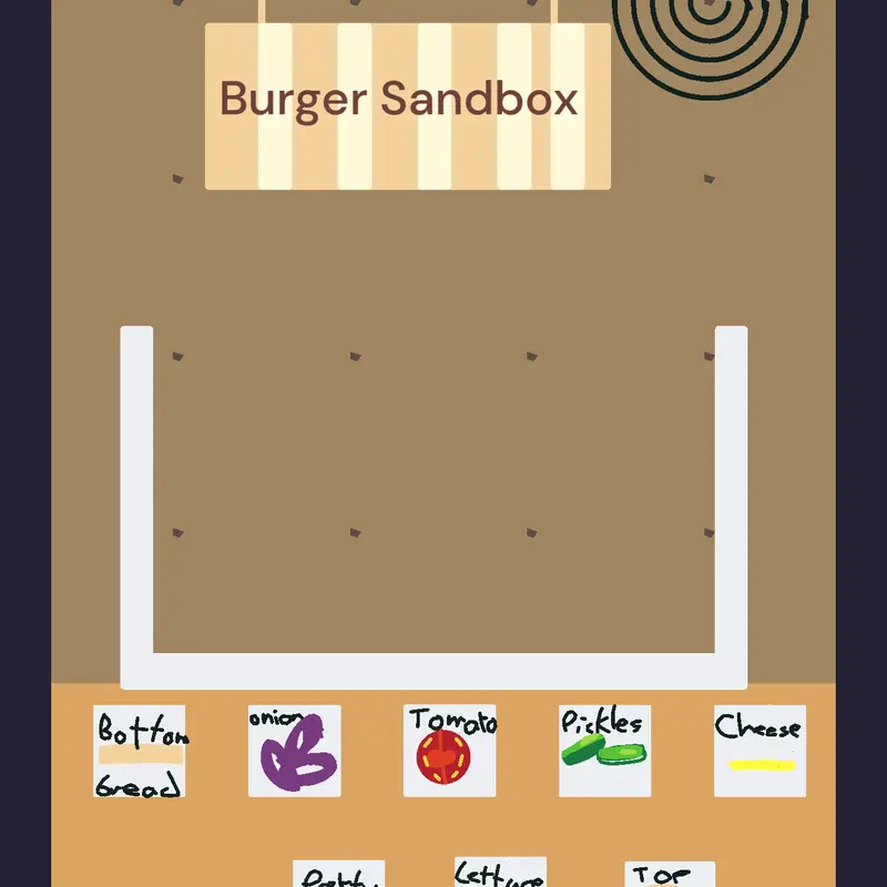 Burger sandbox :) by @Coolguy_107