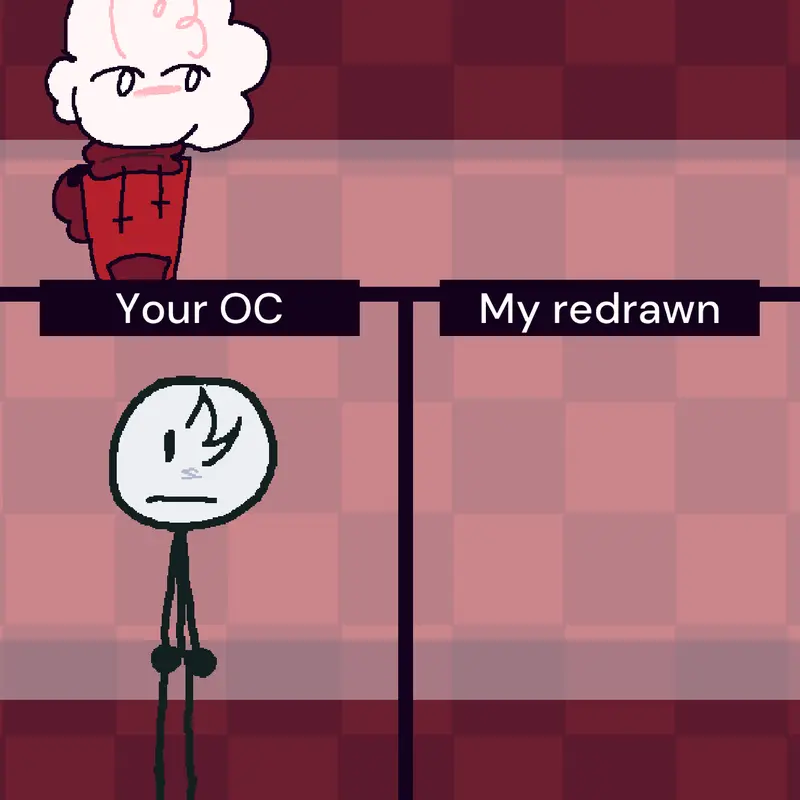 Redrawing people's oc by @BlazeTheNoob