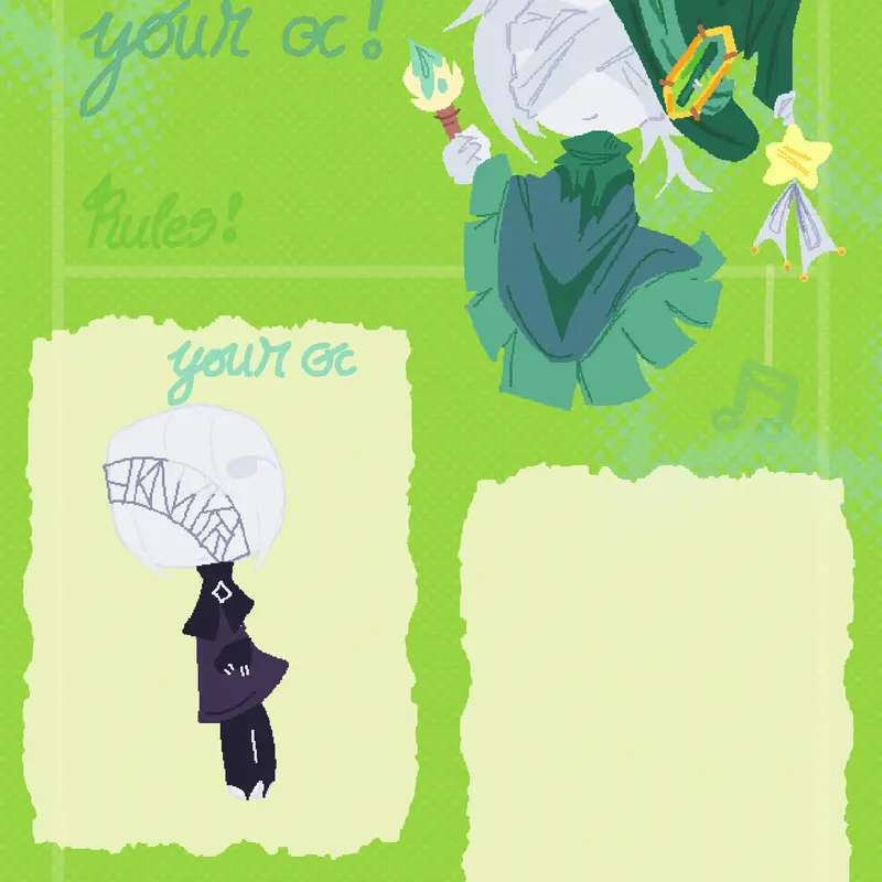 Redrawing your oc by maka by @1zNoodle