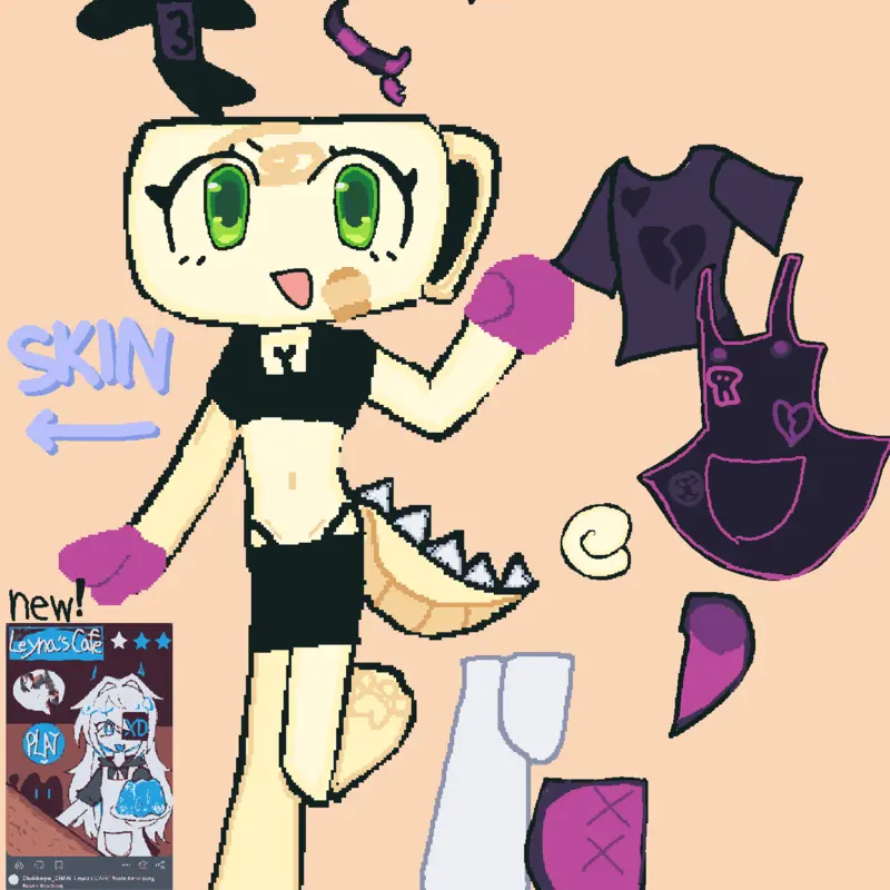 Dandys world dress up! (Kuromi ver.) by @kuromi_fan_lulu