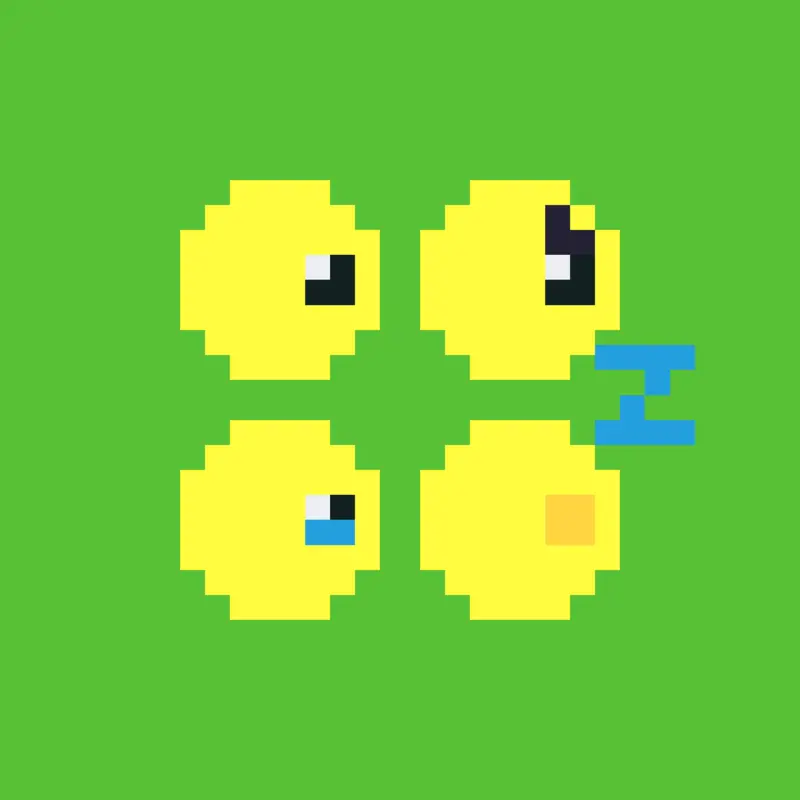 Pixel bees by @VerySmol_Smolinka