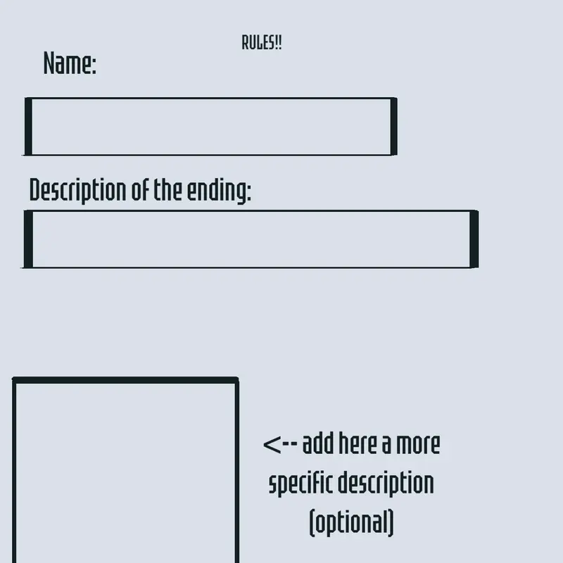 4th ending game endings suggestions! by @Snowy-official
