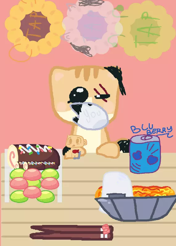 Feed mini kitty! by @Your_discovery