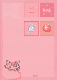 Kitty cupcake feed cute