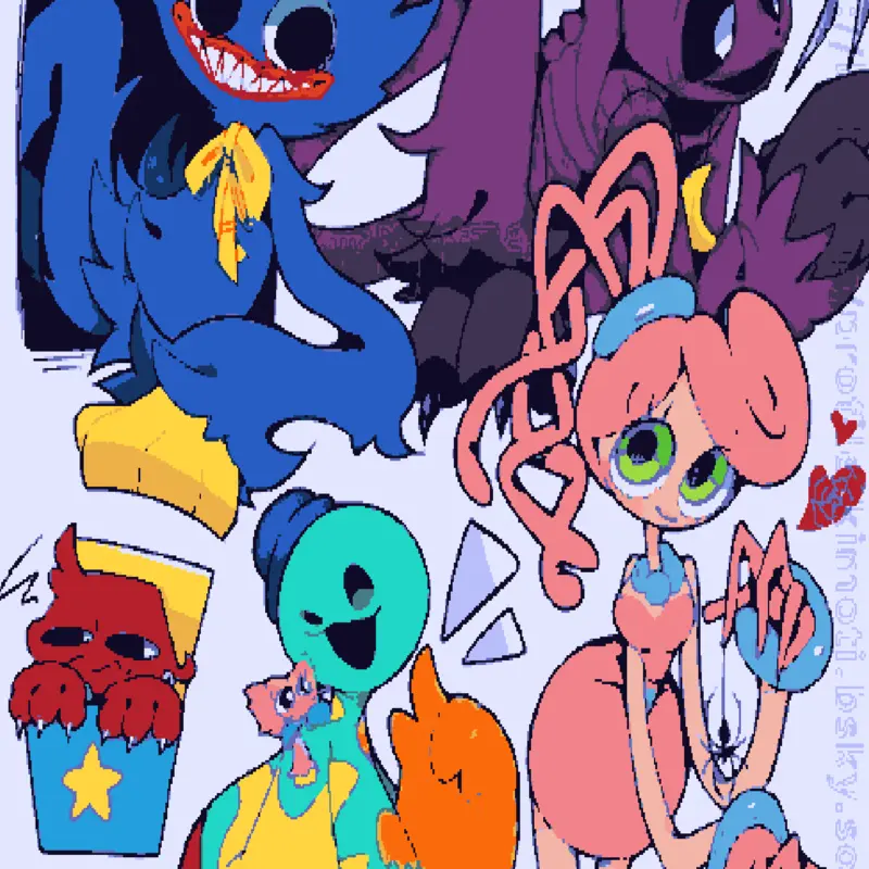 Look at this remake! by @-Huggy-Wuggy-