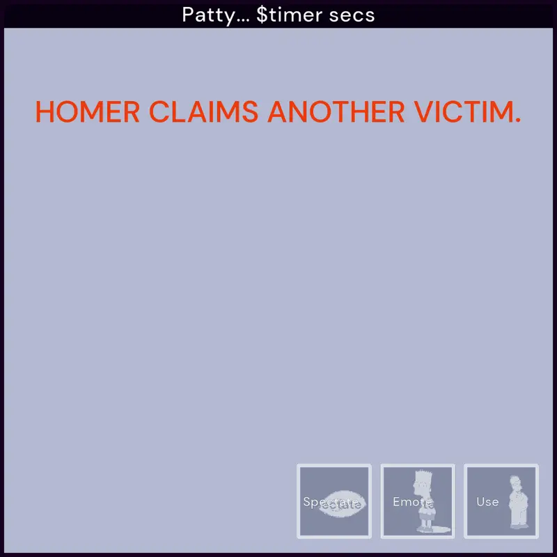 survive the homer the killer by @noobbyss