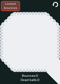 Ball bounce simulator