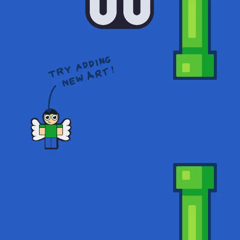 Flappy ñuñu horror by @Sebathespider