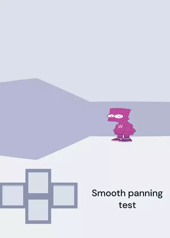 Smooth 3D Panning test Raycasting by @GoatedGames