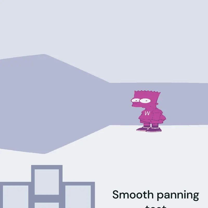 Smooth 3D Panning test Raycasting by @GoatedGames