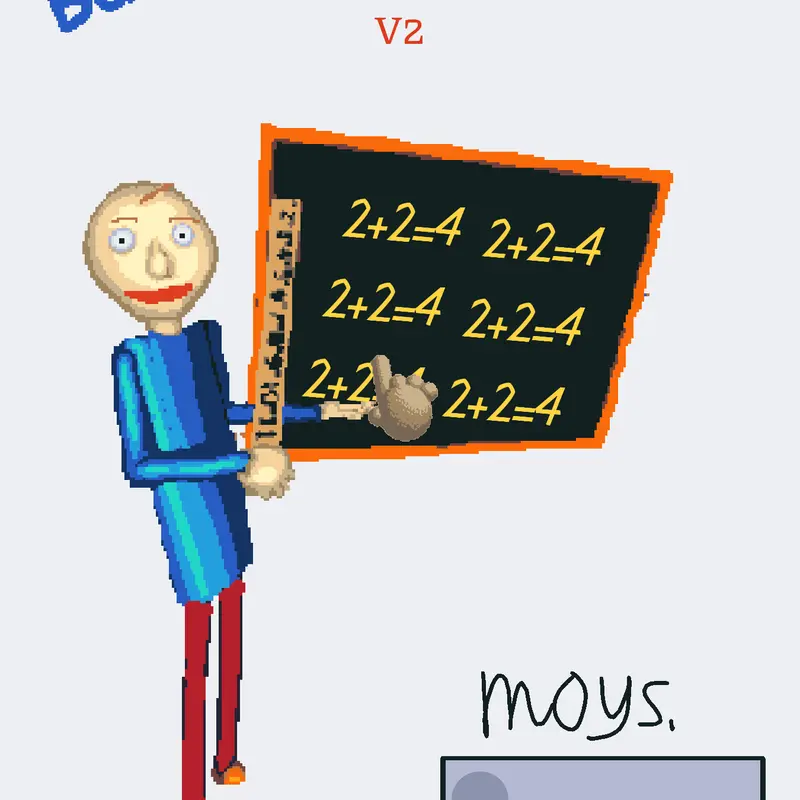 Baldis Basics early version 0.2 by @wilted-pigeon388