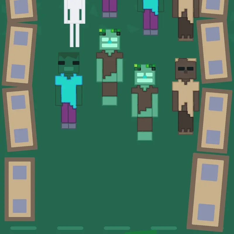 Minecraft monster attack by @Truechart