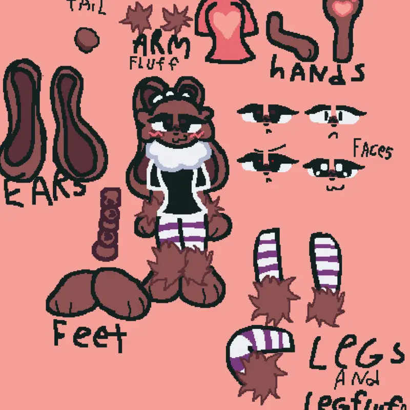 Cocoa (Freyas) sprites test by @catnap_critter