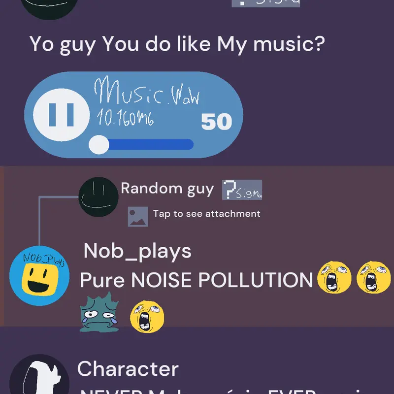PURE NOISE POLLUTION by @guy_from_the_trash