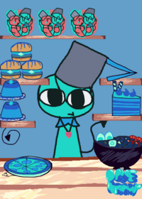 Blue mukbang